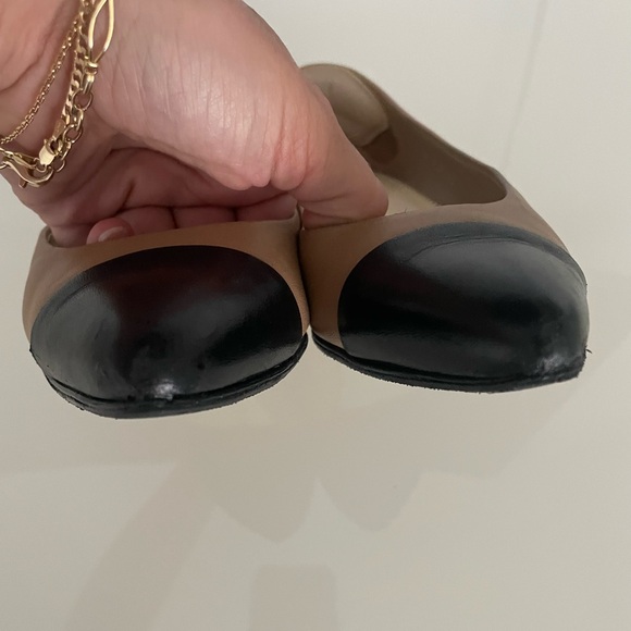 CHANEL two tone flats 37 - Picture 4 of 9